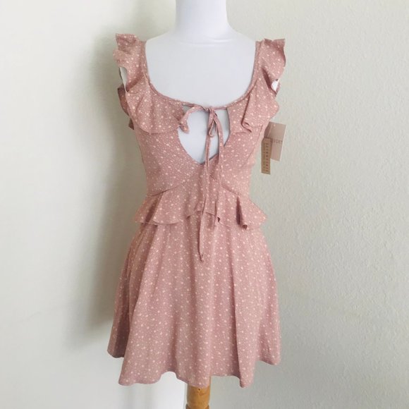 Flynn Skye Mimi Dress Mauve Cluster New Tags small - Picture 1 of 8